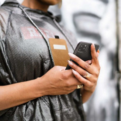 Slim Flexi Fresh na Samsung Galaxy A03S Obal s vertikálnym otváraním Čierny