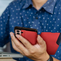 Smart View Book na Samsung Galaxy A03S Obal knižka (Smart View) Červený