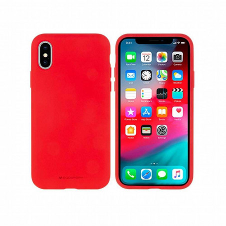 Silicone case na Apple iPhone 13 Pro MERCURY Silikónový kryt Červený
