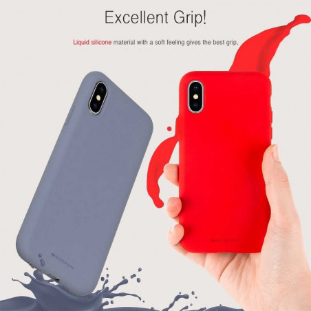 Silicone case na Apple iPhone 13 Pro MERCURY Silikónový kryt Červený