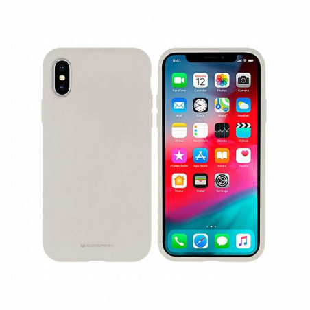 Silicone case na Apple iPhone 13 Pro MERCURY Silikónový kryt Šedý