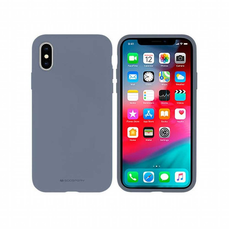 Silicone case na Samsung Galaxy A32 5G MERCURY Silikónový kryt Šedý