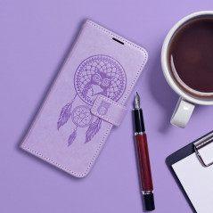Peňaženkové puzdro MEZZO Book na XIAOMI Redmi 12C Lapač snov  Fialový (Purple)