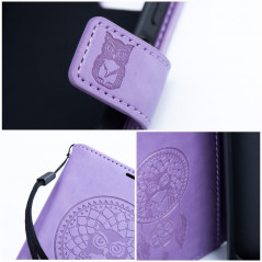 Peňaženkové puzdro MEZZO Book na XIAOMI Redmi 12C Lapač snov  Fialový (Purple)