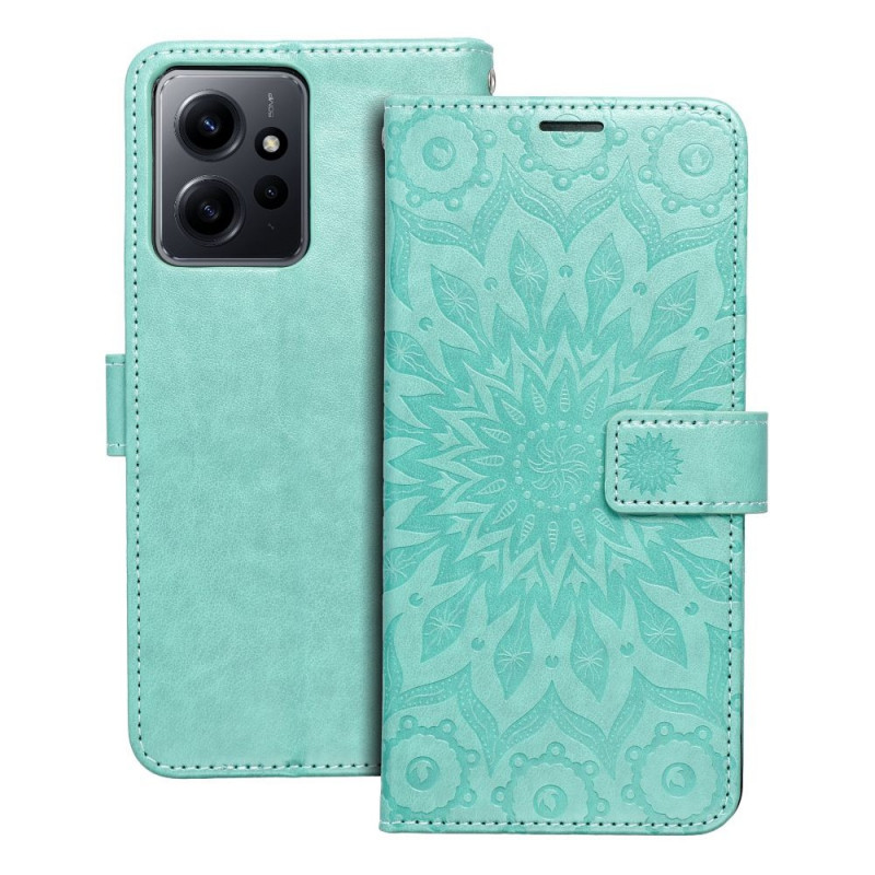 Peňaženkové puzdro MEZZO Book na XIAOMI Redmi Note 12 4G Mandala  Zelený