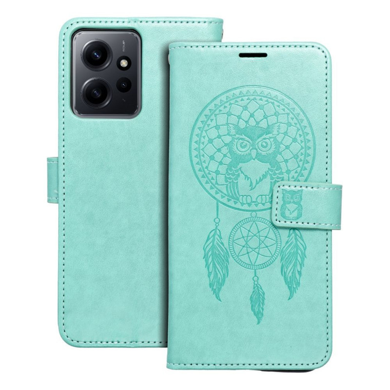 Peňaženkové puzdro MEZZO Book na XIAOMI Redmi Note 12 4G Lapač snov  Zelený
