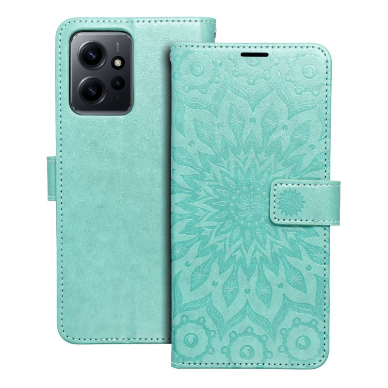 Peňaženkové puzdro MEZZO Book na XIAOMI Redmi Note 12 5G Mandala  Zelený
