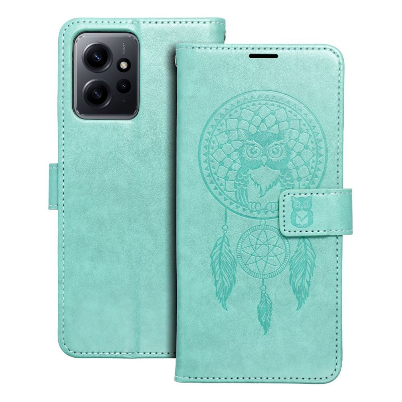 Peňaženkové puzdro MEZZO Book na XIAOMI Redmi Note 12 5G Lapač snov  Zelený