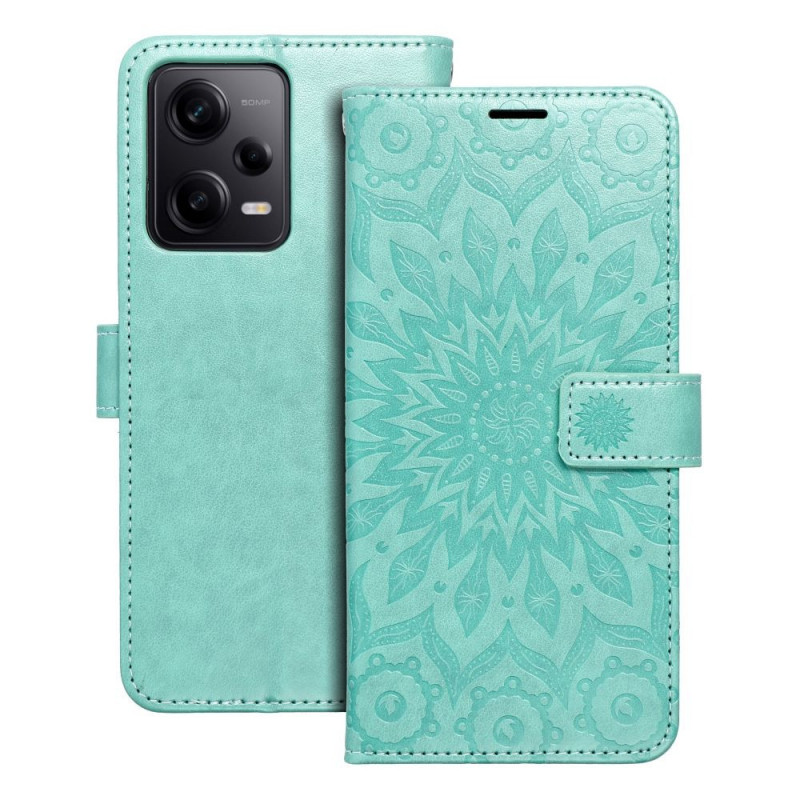 Peňaženkové puzdro MEZZO Book na XIAOMI Redmi Note 12 Pro 5G Mandala  Zelený