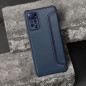 Peňaženkové puzdro Razor Book na XIAOMI Redmi 12C Uhlíkové vlákno, Karbónový vzor  Modrý