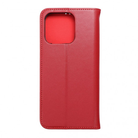 Peňaženkové puzdro Leather case SMART PRO na XIAOMI Redmi 12C Elegant Vinovo červený