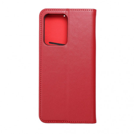 Peňaženkové puzdro Leather case SMART PRO na XIAOMI Redmi Note 12 Pro Plus 5G Elegant Vinovo červený