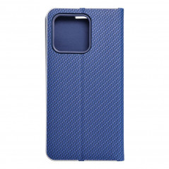 Peňaženkové puzdro LUNA Book Carbon na XIAOMI 13 Uhlíkové vlákno, Elegant  Modrý