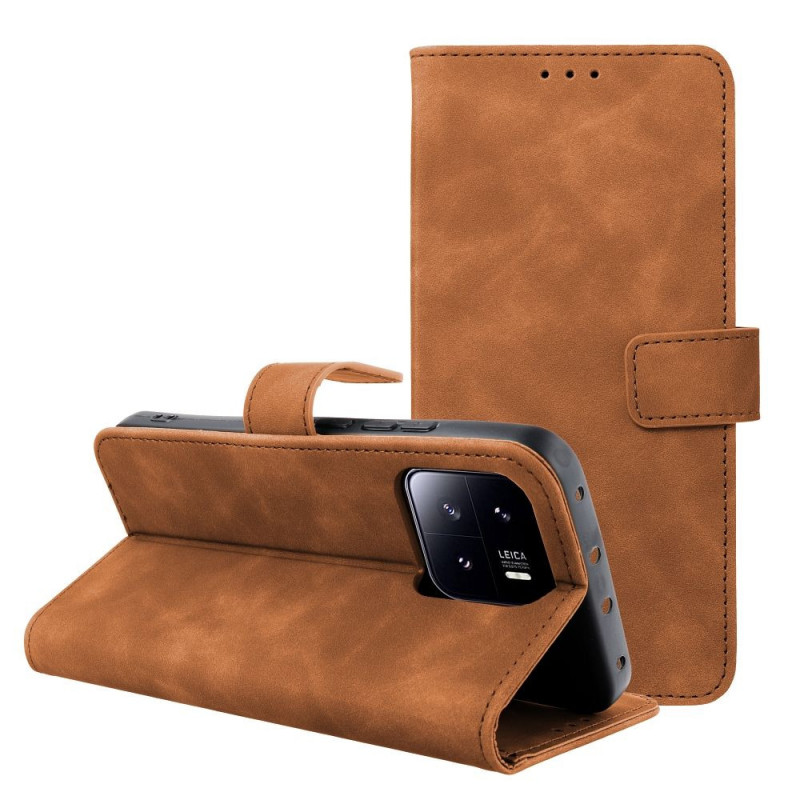Peňaženkové puzdro TENDER Book na XIAOMI 13 Pro Hnedý