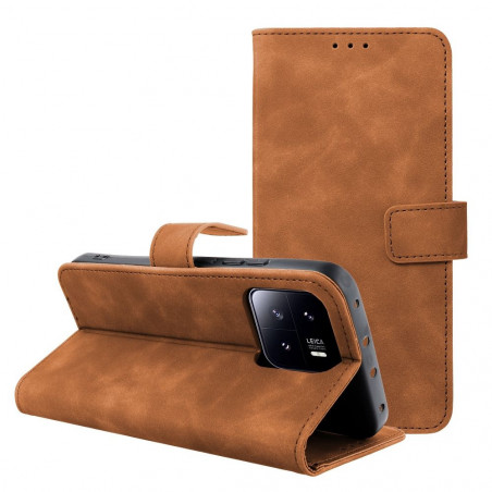Peňaženkové puzdro TENDER Book na XIAOMI 13 Pro Hnedý