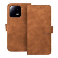 Peňaženkové puzdro TENDER Book na XIAOMI 13 Pro Hnedý