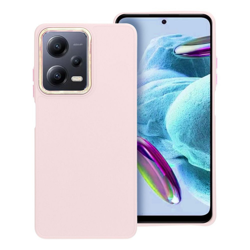 Kryt FRAME na XIAOMI Redmi Note 12 Pro 5G Elegant  Púdrovo ružový