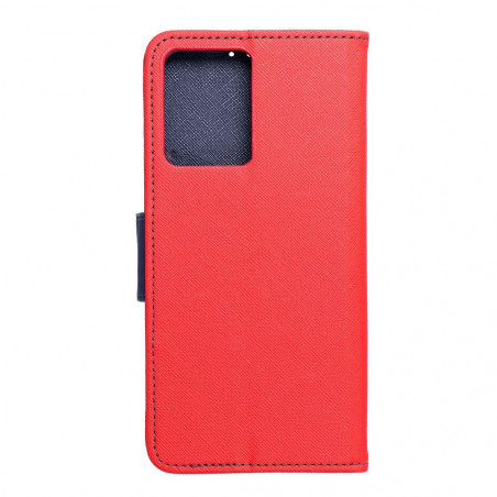Peňaženkové puzdro Fancy Book na XIAOMI Redmi Note 12 4G Červený / Námornícka modrá