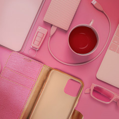 Peňaženkové puzdro CANVAS Book na Samsung Galaxy A34 Ružový
