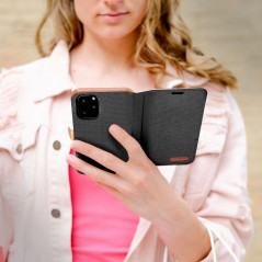 Peňaženkové puzdro CANVAS Book na Samsung Galaxy A54 Čierny
