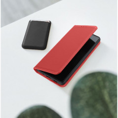 Peňaženkové puzdro Leather case SMART PRO na Samsung Galaxy A14 5G Elegant  Vinovo červený 