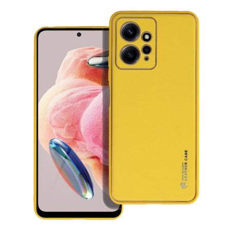 Kryt Leather na XIAOMI Redmi Note 12 4G Žltý