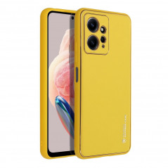 Kryt Leather na XIAOMI Redmi Note 12 4G Žltý