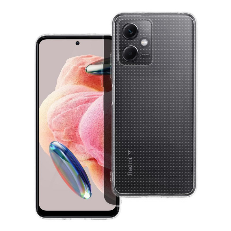Kryt CLEAR 2mm na XIAOMI Redmi Note 12 5G Transparentný