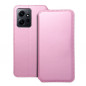 Peňaženkové puzdro Dual Pocket book na XIAOMI Redmi Note 12 4G Svetlo ružový 