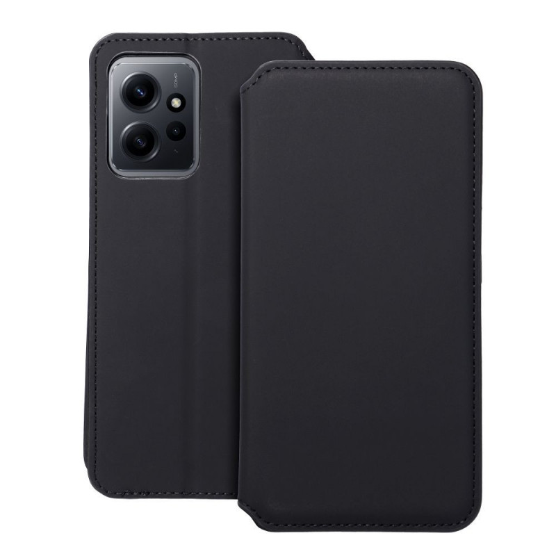 Peňaženkové puzdro Dual Pocket book na XIAOMI Redmi Note 12 5G Čierny 