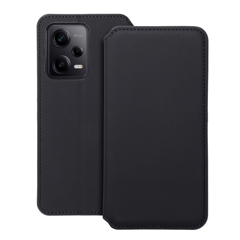 Peňaženkové puzdro Dual Pocket book na XIAOMI Redmi Note 12 Pro 5G Čierny 