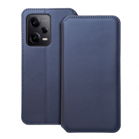 Peňaženkové puzdro Dual Pocket book na XIAOMI Redmi Note 12 Pro 5G Tmavší modrý 