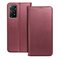 Peňaženkové puzdro Smart Magneto book na XIAOMI Redmi Note 12 5G Bordový