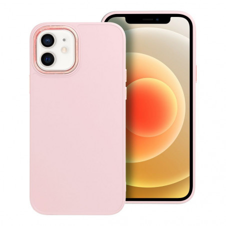 Kryt FRAME na Apple iPhone 12 Pro Elegant Púdrovo ružový
