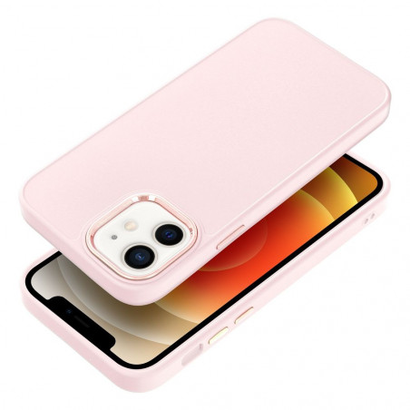 Kryt FRAME na Apple iPhone 12 Pro Elegant Púdrovo ružový