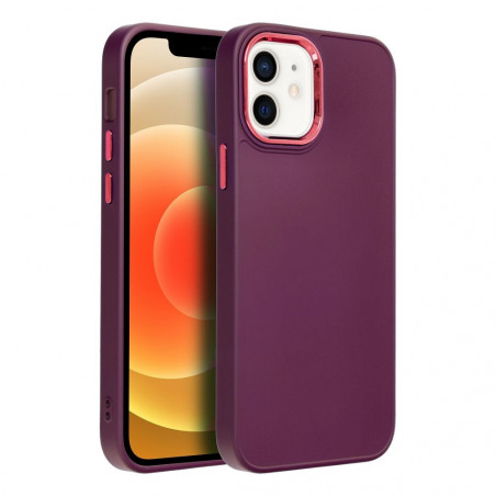 Kryt FRAME na Apple iPhone 12 Elegant  Fialový (Purple)