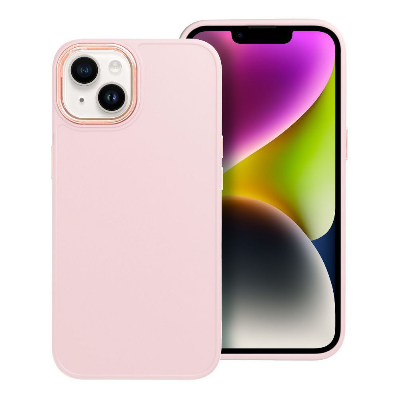 Kryt FRAME na Apple iPhone 14 Elegant  Púdrovo ružový