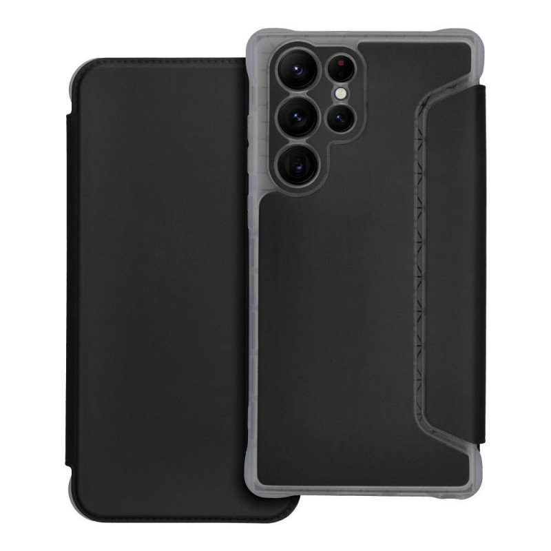 Peňaženkové puzdro Piano Book na Samsung Galaxy S22 Ultra Čierny