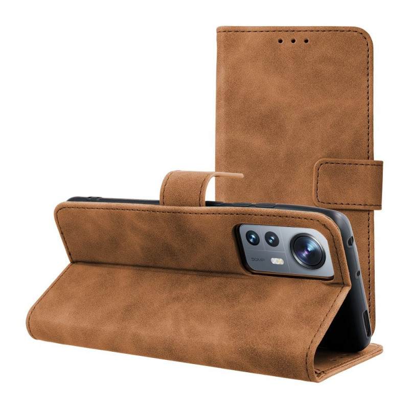 Peňaženkové puzdro TENDER Book na XIAOMI 12 Lite Hnedý