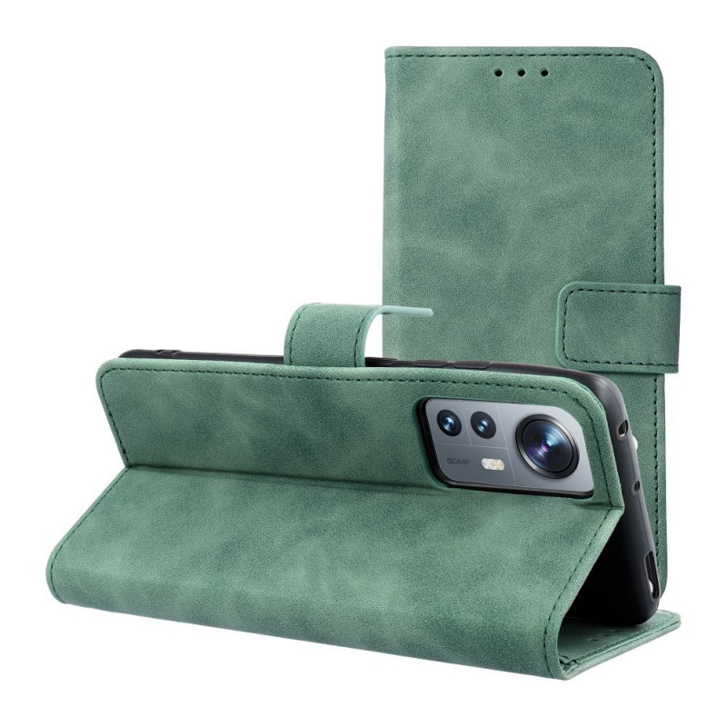 Peňaženkové puzdro TENDER Book na XIAOMI 12 Lite Zelený