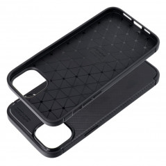 Kryt Carbon premium na Apple iPhone 14 Elegant  Čierny