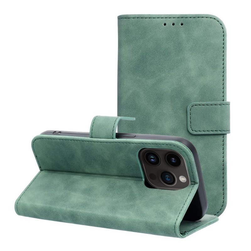 Peňaženkové puzdro TENDER Book na Apple iPhone 14 Pro Zelený