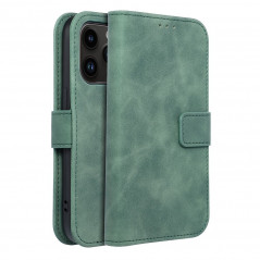 Peňaženkové puzdro TENDER Book na Apple iPhone 14 Pro Zelený