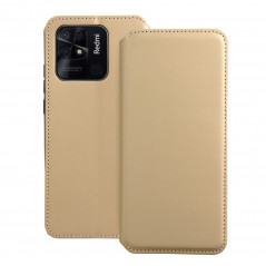 Peňaženkové puzdro Dual Pocket book na XIAOMI Redmi 10C Zlatý
