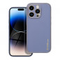 Kryt Leather na Apple iPhone 14 Pro Modrý