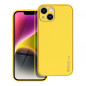 Kryt Leather na Apple iPhone 14 Žltý