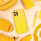 Kryt Leather na Apple iPhone 14 Žltý