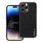 Kryt Leather na Apple iPhone 14 Pro Max Čierny
