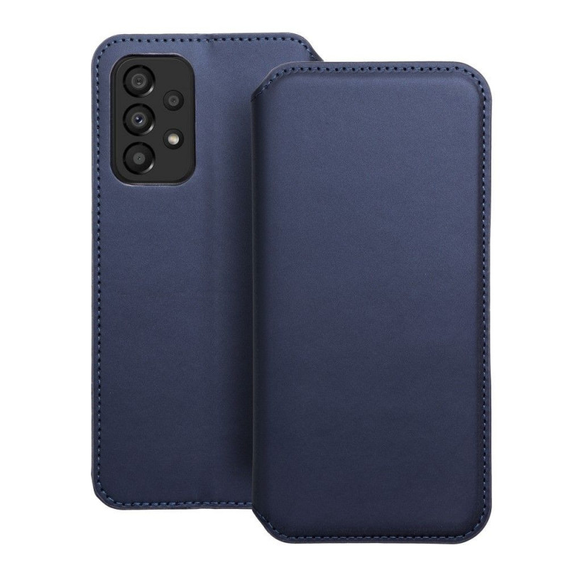 Peňaženkové puzdro Dual Pocket book na Samsung Galaxy A33 Tmavší modrý