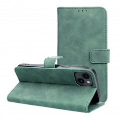 Peňaženkové puzdro TENDER Book na Apple iPhone 14 Plus Zelený